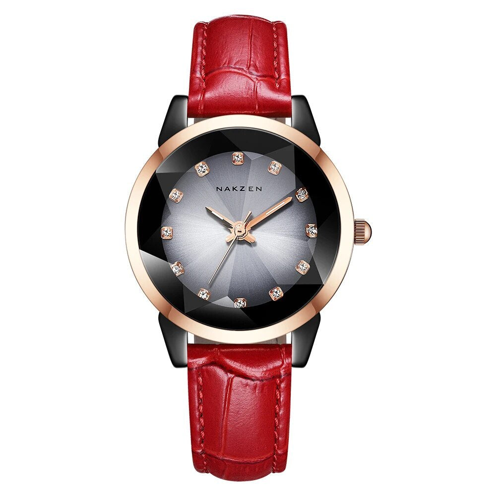 NAKZEN Women Watches Waterproof Black Ceramic Leather Luxury Fashion Ladies Quartz Watch Relogio Feminino Montre Femme 1027