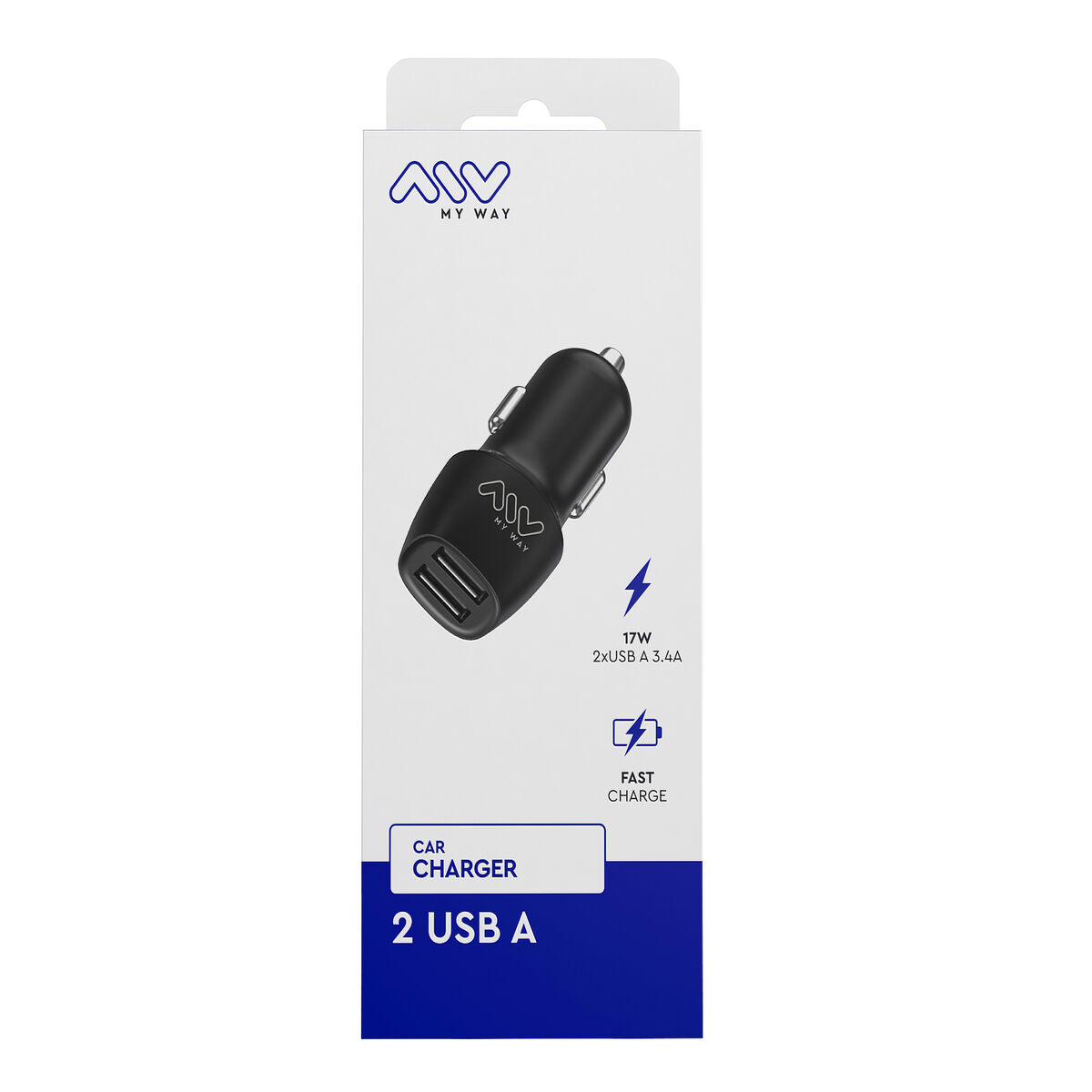 Car Charger Myway Black 15 W-1