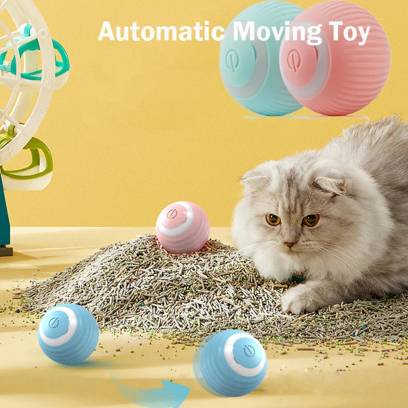 Interactive Gravity Rolling Ball for Cats and Dogs